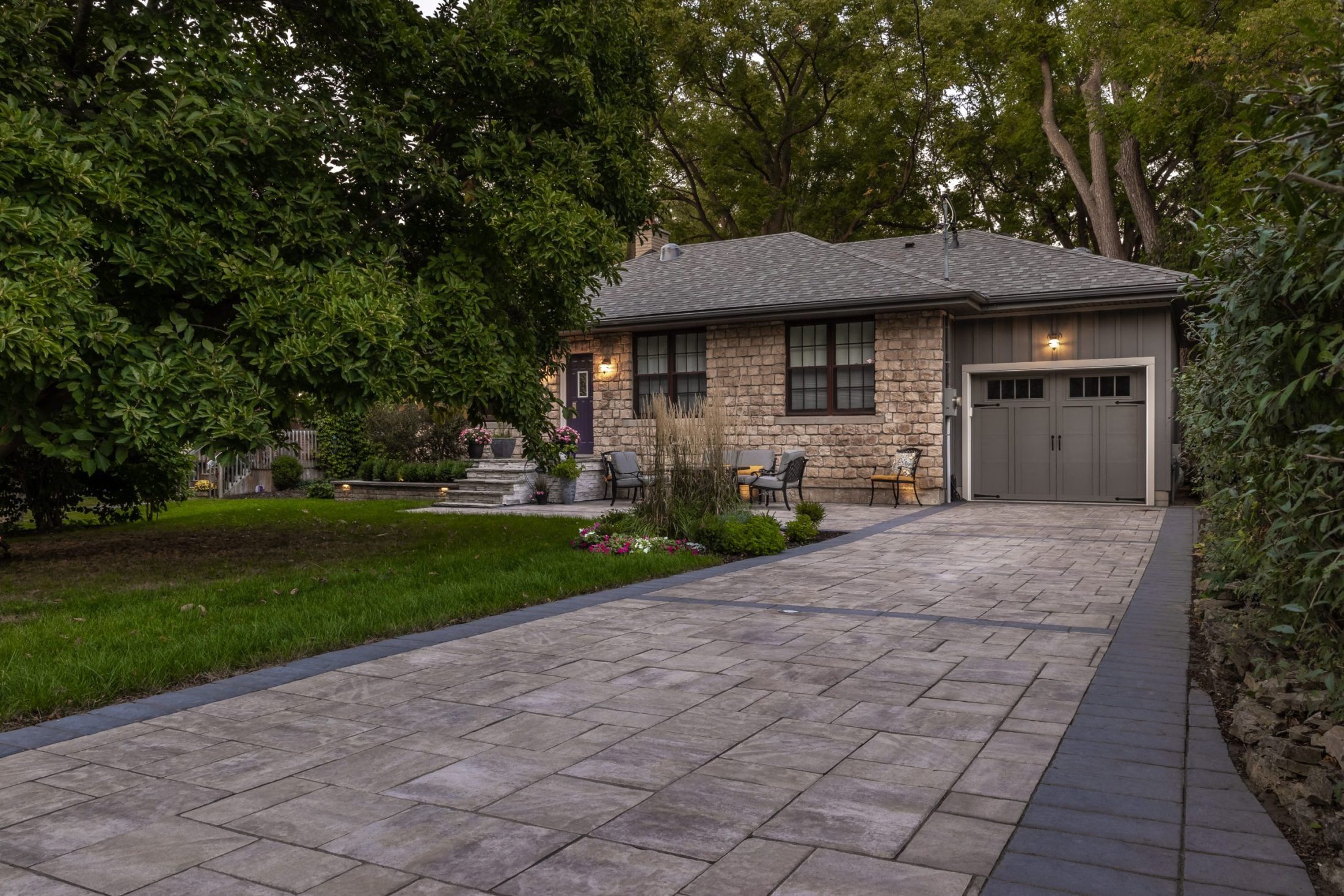 Front Entry landscaping project in Hamilton Ontario