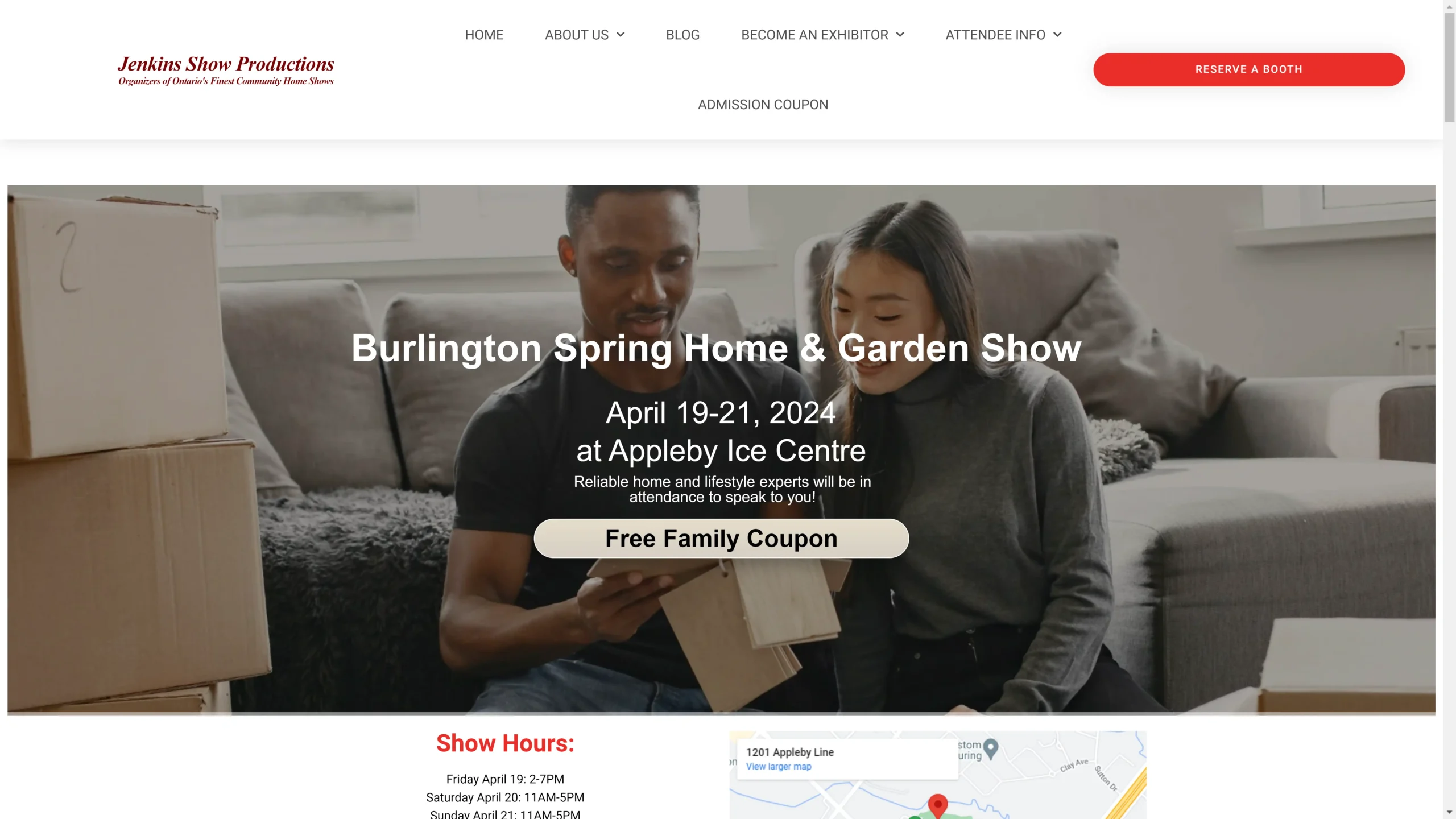 Burlington Home Show website