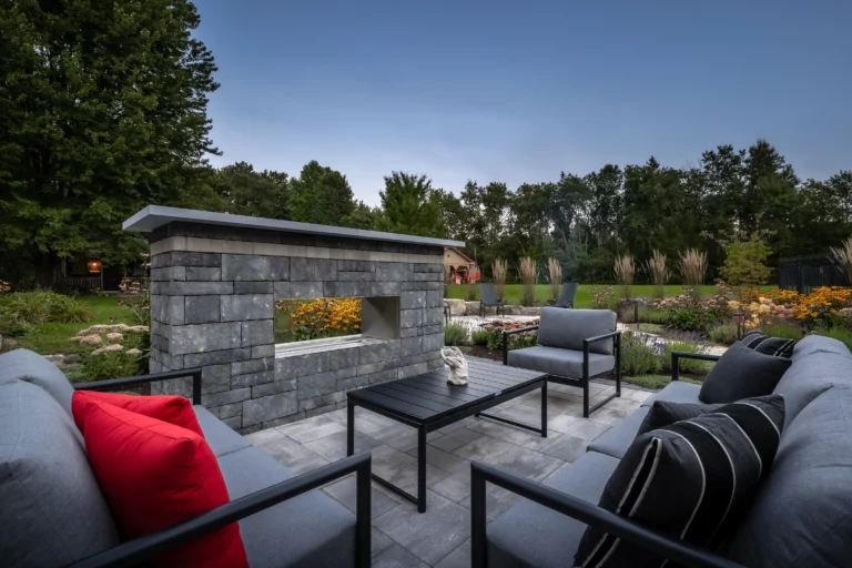 Luxury fire feature.