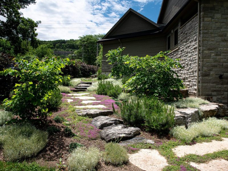 Garden Enhancement landscaping project in Ancaster ontario