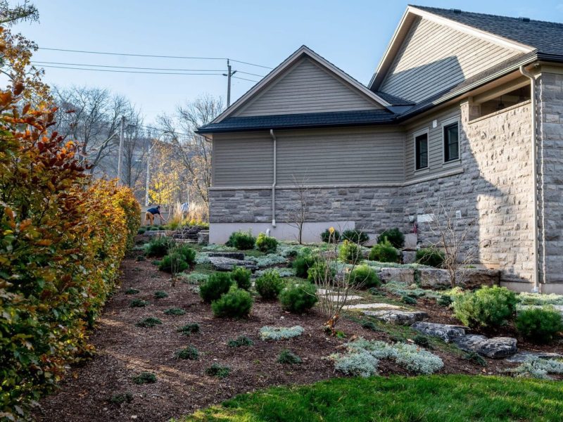 Garden Enhancement landscaping project in Ancaster ontario