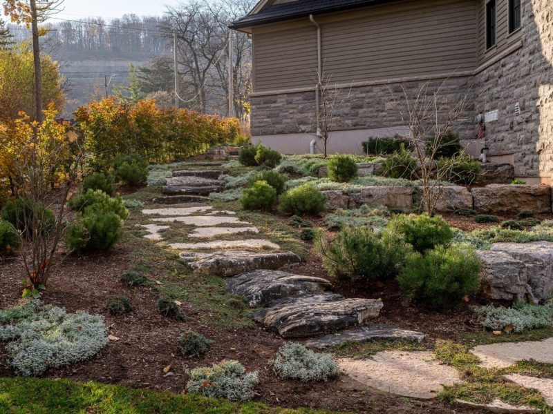 Garden Enhancement landscaping project in Ancaster ontario