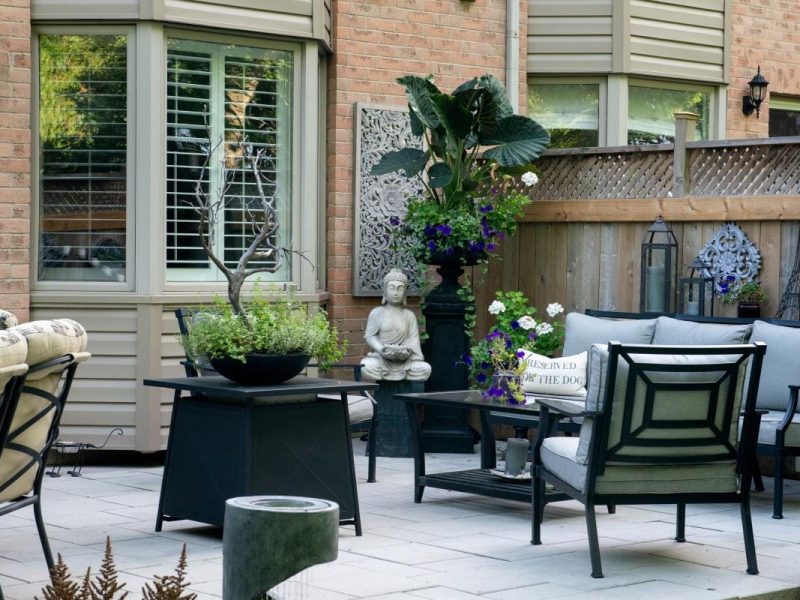 small backyard project in Waterdown from Landscape Contractor Creative Concepts.
