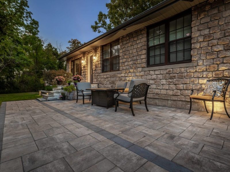 Front Entry landscaping project in Hamilton Ontario