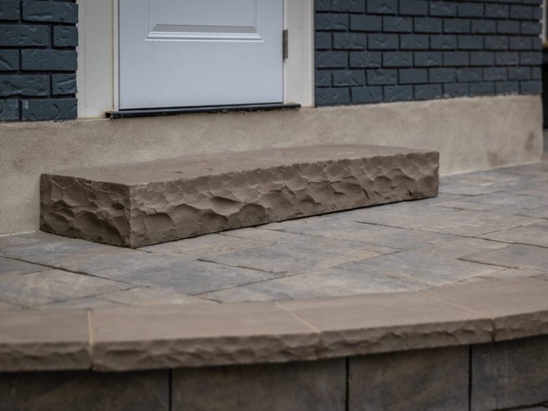 Back yard landscaping project in Brantford Ontario