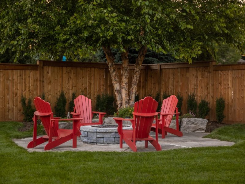 Landscaping Project in Dundas Ontario with a patio and pool