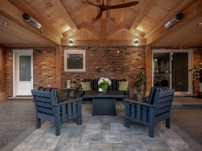 Landscaping Project in Dundas Ontario with a patio and pool!!