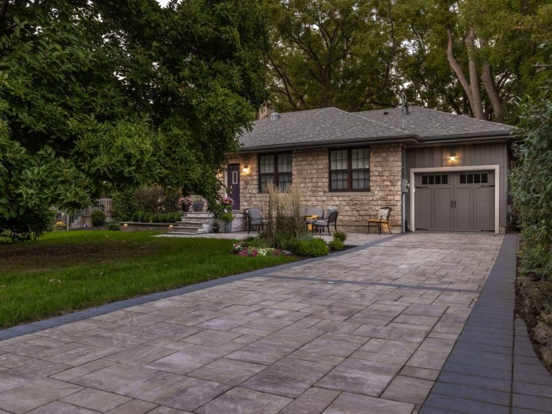 Front Entry landscaping project in Hamilton Ontario
